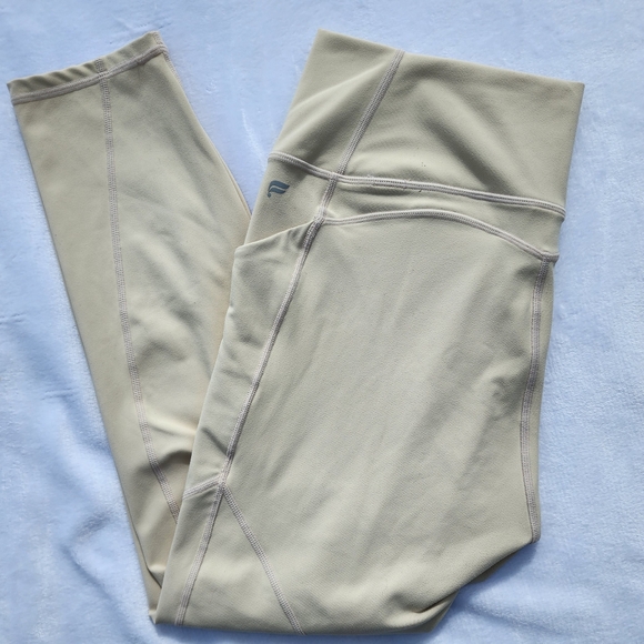 Fabletics Cream Leggings - Picture 1 of 4